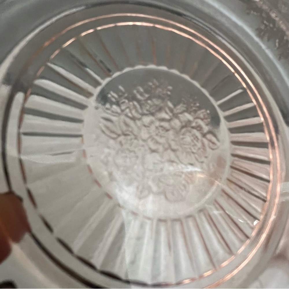 Vintage Pink Depression Glass Small Salad Plates/Dishes Mayfair and Princess - Picture 12 of 16